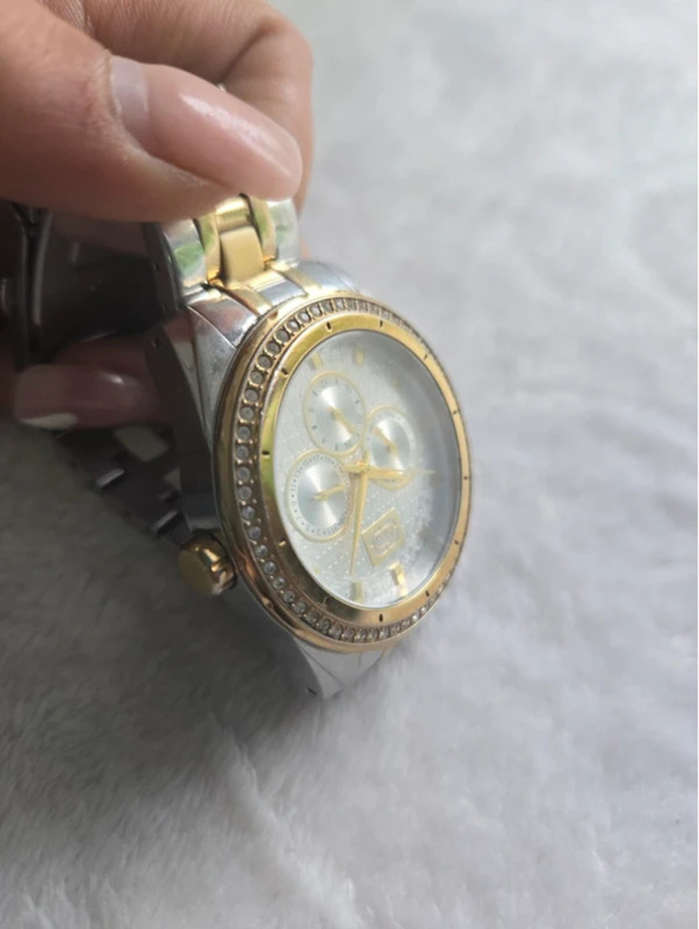 ECKO Unltd Two-Tone Rhinestone Multi-Function Watch – Runs - Picture 4 of 5